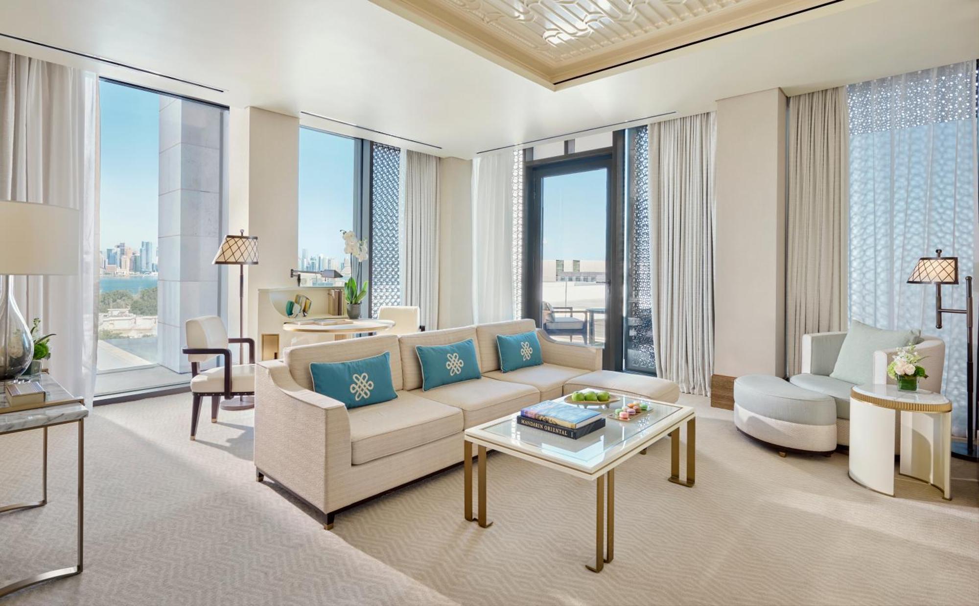 Mandarin Oriental, Doha Hotel Екстериор снимка A living room at the hotel